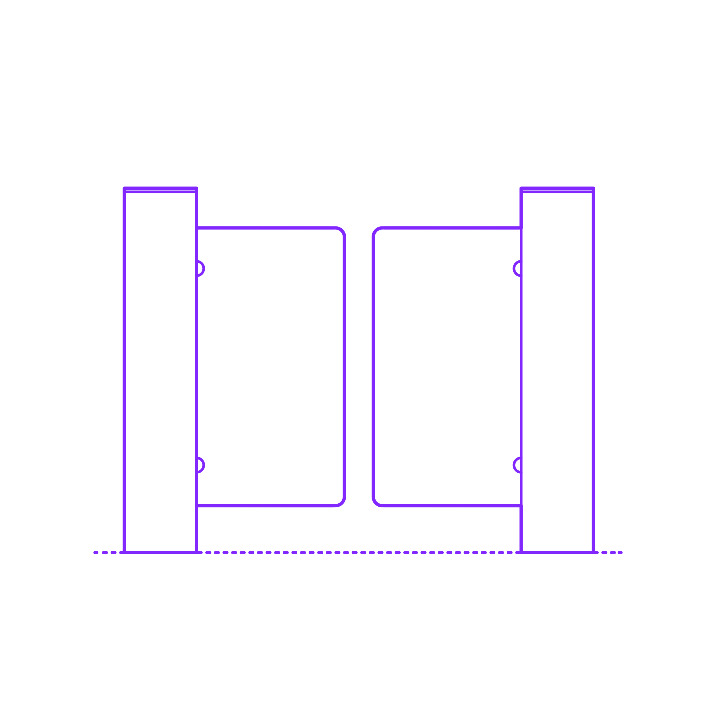 Buildings Turnstiles Swing Gate Double Simple Line Art Svg Free Vectors